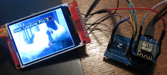 ESP8266 WiFi Image Viewer2 by James Eckert